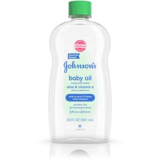 Johnson's Baby Oil with Aloe Vera & Vitamin E, 20 Oz