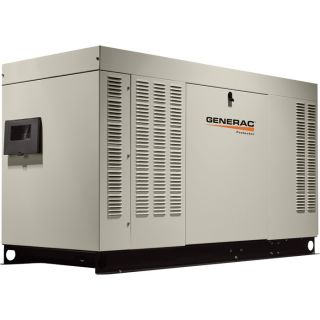 Generac Liquid-Cooled Standby Generator — 45 kW (LP)/45 kW (NG), Model# RG04524ANAC  Residential Standby Generators