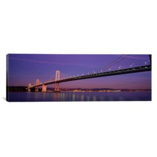 iCanvas Panoramic Oakland Bay Bridge, San Francisco, California Photographic Print on Canvas