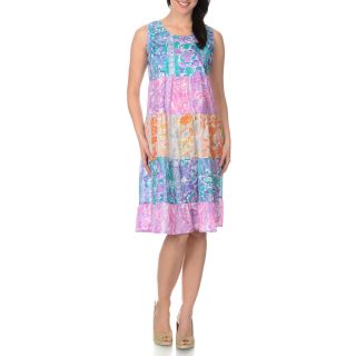 La Cera Womens Watercolor Prairie Style Dress  ™ Shopping