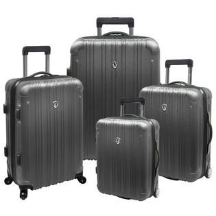 Travelers Choice New Luxembourg 4pc Expandable Hard sided Luggage Set