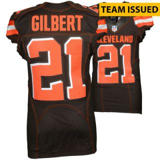 Justin Gilbert Cleveland Browns  Authentic Team Issued Brown #21 Jersey from September 13, 2015 vs the New York Jets