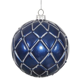 Vickerman 6ct Candy Finish Sea Blue with Silver Glitter Net Christmas