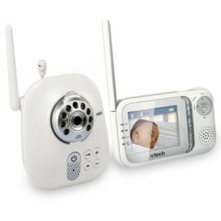 VTech VM321 Safe & Sound Expandable Digital Video Baby Monitor with Camera and Automatic Night Vision, 1 Parent Unit, White