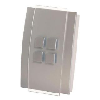 Honeywell Decor Series Wireless Door Chime with Push Button, Satin Nickel RCWL3501A