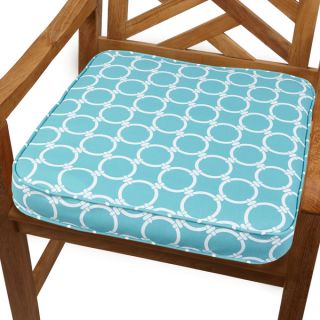 Linked Aqua 19 inch Indoor/ Outdoor Corded Chair Cushion   15825073