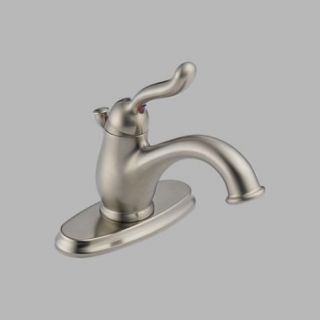 Delta 578 SSMPU DST Leland Single Handle Centerset Bathroom Faucet in Stainless with Metal Pop up