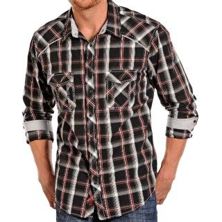 Rock & Roll Cowboy Poplin Plaid Shirt (For Men) 7122G 63