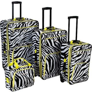 Rockland Luggage Fashion 4 Piece Expandable Luggage Set, Multiple Colors
