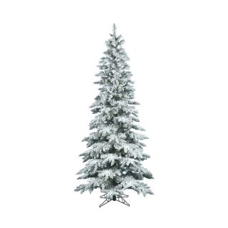 Vickerman 10 ft Utica Fir Flocked Slim Artificial Christmas Tree