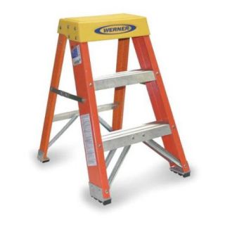 Werner Step Stool, Blue/Silver/Yellow 6202