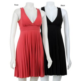 Max & Cleo Womens Pleated Halter Cocktail Dress   12141996