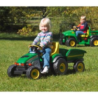 Peg Perego John Deere Farm Tractor and Trailer Pedal Ride On