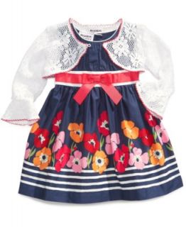 Blueberi Boulevard Baby Girls 2 Piece Cardigan & Poppy Dress Set