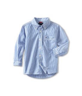 Tommy Hilfiger Kids Tommy Stripe Shirt (Toddler/Little Kids) Strong Blue