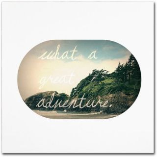 Trademark Fine Art "What A Great Adventure" Canvas Art by Leah Flores