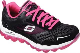Womens Skechers Relaxed Fit Skech Air Training Shoe   Black/Hot Pink