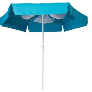 Buoy Beach 7 ft. Round Beach Patio Umbrella in Navy Blue with Aluminum Pole BB131002