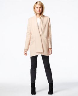 Calvin Klein Draped Shawl Collar Coat   Coats   Women