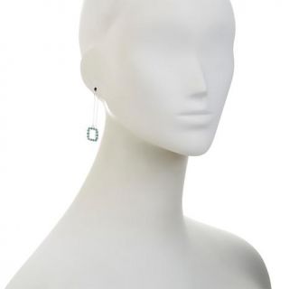 Studio Barse Gemstone Sterling Silver Open Square Drop Threader Earrings   7922395