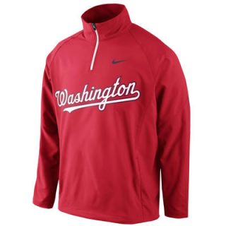 Washington Nationals Nike Shield Hot Corner Jacket   Red