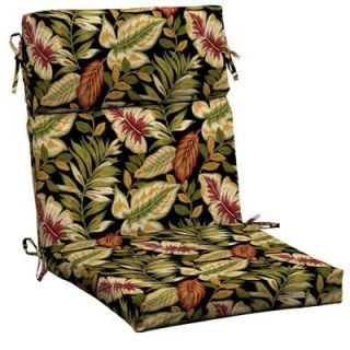 Hampton Bay Twilight Palm High Back Outdoor Chair Cushion AC32062X D9D1