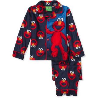 Sesame Street   Baby Boys' Elmo 2 Piece Button Down Pajamas