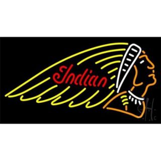 Sign Store N100 3543 Indian Motorcycles Neon Sign, 37 x 20 x 3 inch