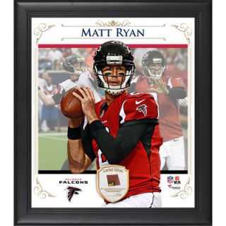 Matt Ryan Atlanta Falcons  Authentic Framed 15 x 17 Composite Collage with Piece of Game Used Football Limited Edition of 250