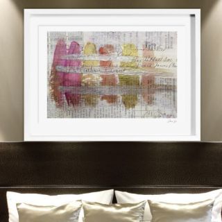 Artana Coral Lipstick Framed Painting Print by Oliver Gal