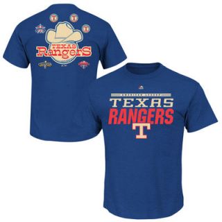 Texas Rangers Cooperstown Collection Call Bullpen T Shirt   Blue