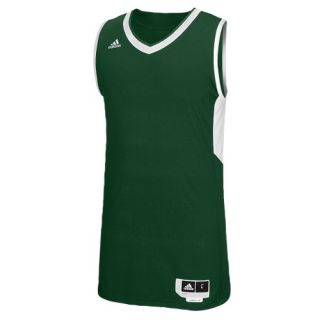 adidas Team Commander Jersey   Mens   Basketball   Clothing   Dark Green/White