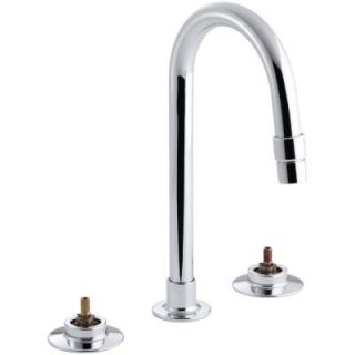 KOHLER Triton 8 in. Widespread 2 Handle Commercial Bathroom Faucet in Polished Chrome K 7303 KE CP