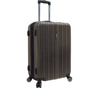 Travelers Choice Tasmania 25 Expandable Spinner Luggage   Dark Brown