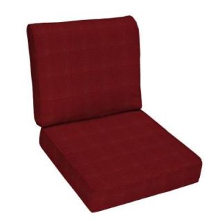 Hampton Bay Chili Outdoor Deep Seat Cushion Set FF73820B 9D4