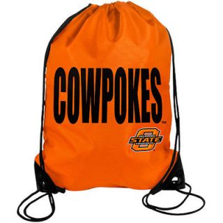 Oklahoma State Cowboys Slogan Drawstring Backpack   Orange