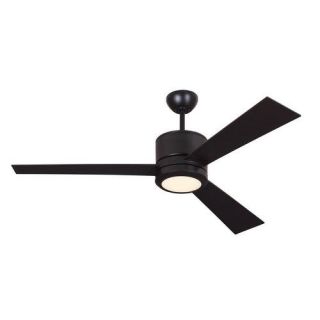 Monte Carlo Vision 3 Bladed 52" Indoor Ceiling Fan   LED Light Kit and Blades In
