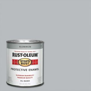 Rust Oleum Stops Rust 1 qt. Metallic Aluminum Enamel Paint (Case of 2) 7715502