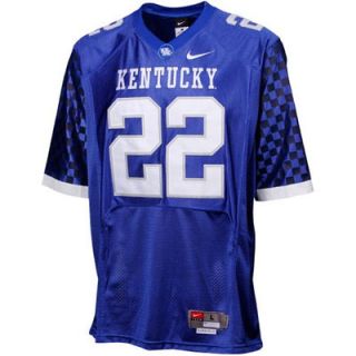 Nike Kentucky Wildcats #22 Twill Football Jersey   Royal Blue