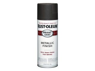 Rustoleum 7713 830 11 Oz Dark Bronze Bright Coat Metallic Finish Spray Paint   Pack of 6