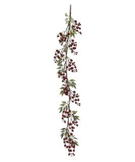 60 in. Red Icy Berry Unlit Garland   Christmas Garland