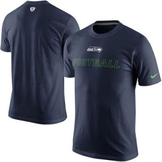 Seattle Seahawks Nike Training Day T Shirt   College Navy