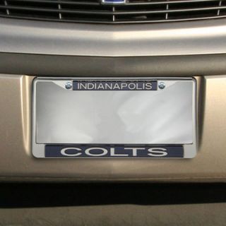 Indianapolis Colts Team Silver Glitter Metal Frame   Black