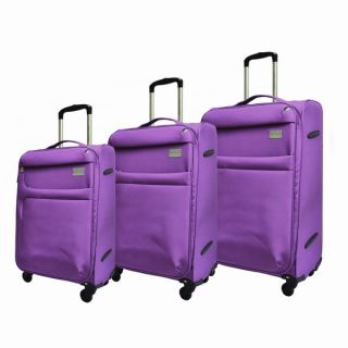 Adrienne Vittadini High Density 3 piece Expandable Spinner Luggage Set