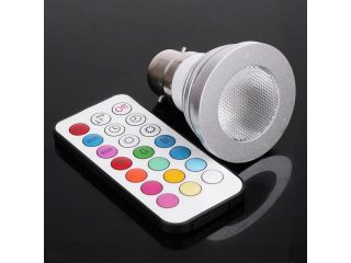 Colorful LED RGB 4W B22 Light Bulb
