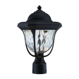 Designers Fountain Marquette 1 Head Aged Bronze Patina Outdoor LED Post Lantern LED21936 ABP