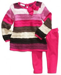 First Impressions Baby Set, Baby Girls 2 Piece Striped Sweater and