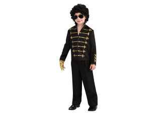 Michael Jackson Black Military Jacket Child Medium