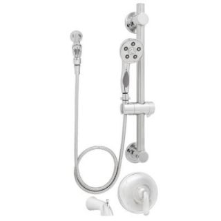 Speakman Caspian ADA Handheld Shower and Tub Combinations with Grab Bar in Polished Chrome SM 7090 ADA P