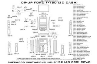 2009 2013 Ford F 150 Wood Dash Kits   Sherwood Innovations 4132 R   Sherwood Innovations Dash Kits